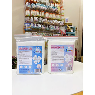 (Bịch Tiết Kiệm) Khăn Khô, Khăn Vải Khô Đa Năng UNMEI Vân Trơn/Vân Nổi 600g An Toàn Cho Da Em Bé