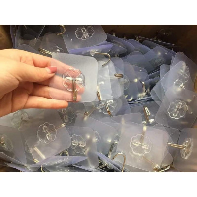  COMBO 10 MÓC NHỰA DÁN TƯỜNG CHỊU LỰC TRONG SUỐT