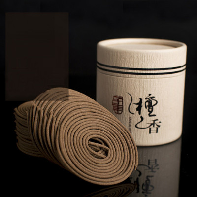 Hộp nhang trầm vòng 48 khoanh làm từ gỗ đàn hương tự nhiên