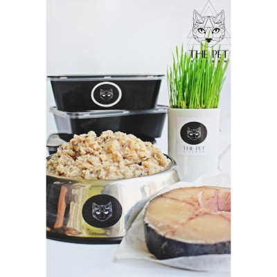 Thức Ăn Chó Mèo Pate Vị Cá Thu THEPETVN Bổ Sung Canxi (King Mackerel Fresh Pet Paste)