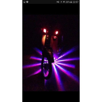 Đèn LED Gầm Xe Máy Ô Tô 48 Tia – Đảo Màu Tự Động, Chớp Nháy Cực Đẹp, Siêu Bền 12V-80V