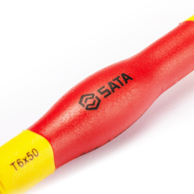 Tua vít nhỏ chính xác T8 * 50mm cách điện 1000V VDE SATA 63902