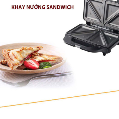 Kẹp nướng sandwich 3 in 1 Tiross TS9655 (900W) - Hàng chính hãng