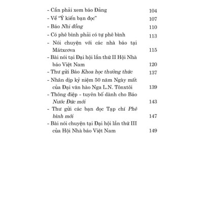 Báo chí trước hết phải phục vụ cách mạng, phục vụ nhân dân - bản in 2025