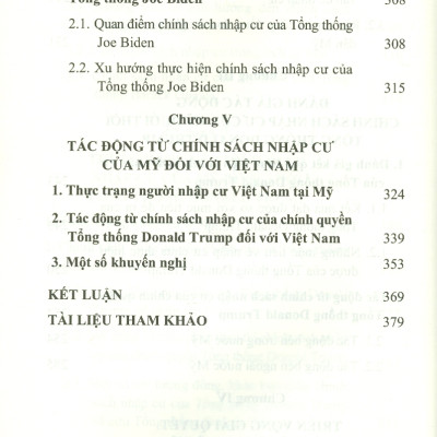 Vấn Đề Nhập Cư Ở Mỹ Hiện Nay - Thực Trạng Và Tác Động (Sách chuyên khảo)