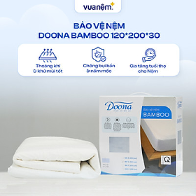 Tấm bảo vệ nệm Doona Bamboo ứng dụng công nghệ vải lạnh giúp làm mát và chống thấm hiệu quả