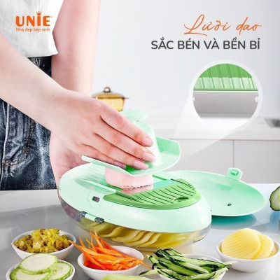 Bộ xay cắt thực phẩm đa năng Unie UMS51, Thay thế 5 dụng cụ cắt thái thực phẩm,Tạo hình rau củ dễ dàng,chất liệu cao cấp - hàng chính hãng