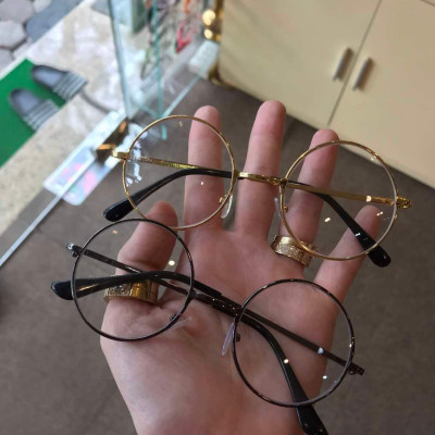 Gọng Kính Cận, Gọng Kính Mắt Tròn nhỏ ngố kim loại