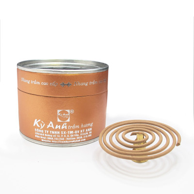Nhang khoanh trầm hương Kỳ Anh NV04-30 khoanh-Cháy đến 3-4 giờ-Nhang Trầm Kỳ Anh dòng cao cấp