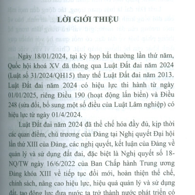 200 Câu Hỏi Và Trả Lời Về Luật Đất Đai Năm 2024 (Sách chuyên khảo) - ThS. NCS. Tạ Đình Tuyên, ThS. Nguyễn Hải Phượng