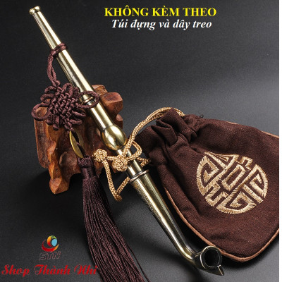 Tẩu thuốc hợp kim đồng cực đẹp phong cách cổ điển Trung Hoa kiểu dài ( màu ngẫu nhiên)