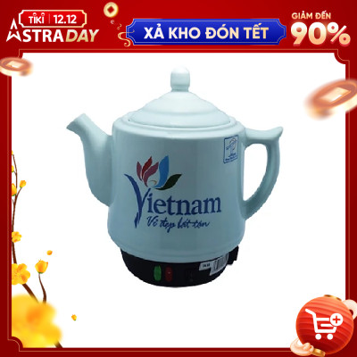 Ấm sắc thuốc Trường An TA68 Ngọc   - Hàng chính hãng - Gốm sứ cao cấp  - Điện gia dụng - Siêu thuốc - Siêu điện - Ấm sắc thuốc bằng điện -  Dụng cụ nấu thuốc  -Hàng Việt Nam chất lượng cao