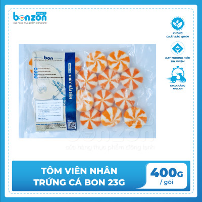Tôm viên nhân trứng cá BON 400gr