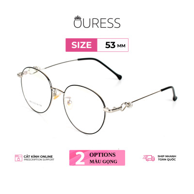 Gọng kính hợp kim thời trang nam nữ siêu nhẹ siêu bền OURESS 8833