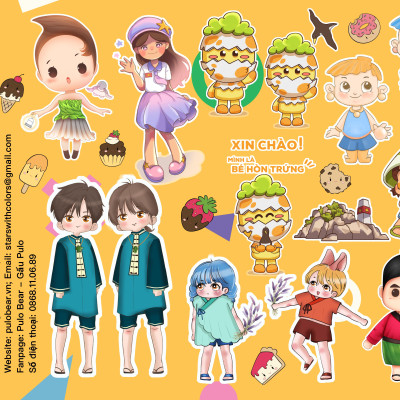 Bộ Sticker Pulo Bear