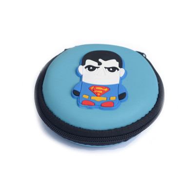 Hộp Đựng Tai Nghe Họa Tiết Superman (Xanh) - Hàng Chính Hãng