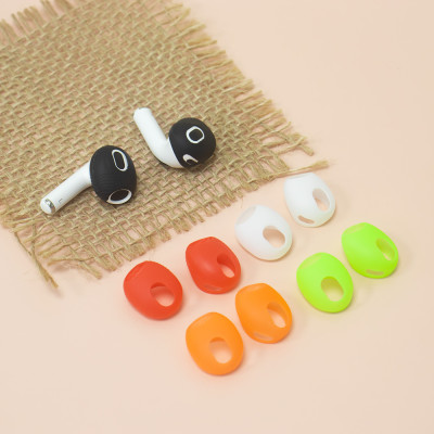 Bộ 5 Cặp vỏ bọc nút tai nghe bằng silicon mềm gợn sóng chống trượt và chống rơi cho Airpods 3 - Hàng Chính Hãng