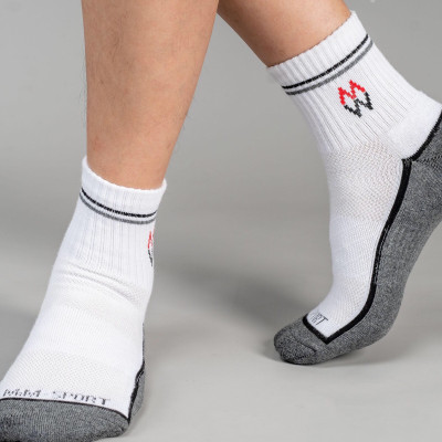 Combo 3 Đôi Tất Vớ Thể Thao Nam Cổ Dài, Sợi Cotton Cao Cấp Chống Hôi Chân, Chống Phồng Rộp Chân, Chống Trơn Trượt Co Giãn 4 Chiều Thương Hiệu MRM FASHION - CM