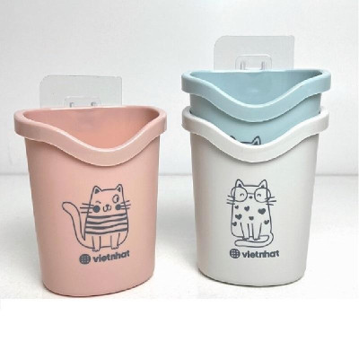 Cốc Nhựa Dán Tường Để Bàn Chải - Kem Đánh Răng Dành Cho Bé, Sản Phẩm Tiện Dụng Trong Nhà Tắm. TakyHome 4062