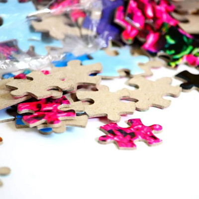 Tranh xếp hình Tia Sáng Đàn gà 30 mảnh ghép - Tặng kèm tranh tô màu cho bé