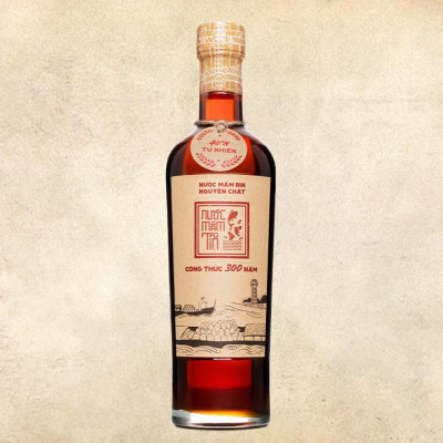 Thùng 6 chai nước Mắm Tĩn nhãn đỏ độ đạm 40N tự nhiên chai 500ml nước mắm rin nguyên chất truyền thống sạch từ cá cơm than muối tinh khiết sánh đặc thịt cá không chất bảo quản