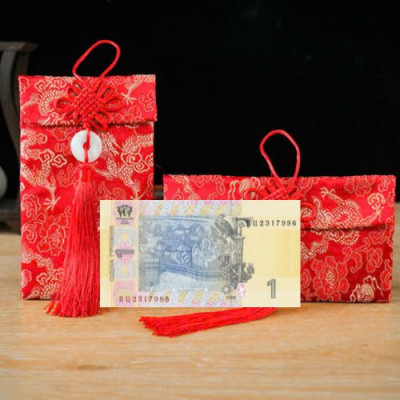 Túi gấm màu vàng loại 1 Ukraina sưu tầm, làm quà tặng