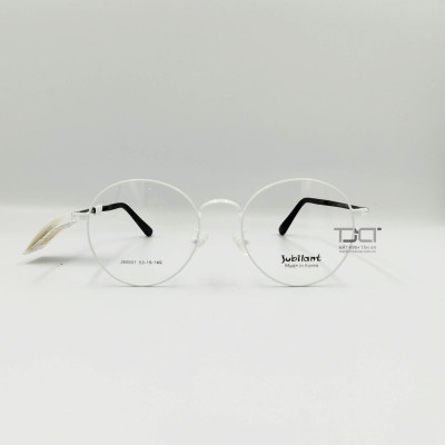 GỌNG KÍNH CẬN KIM LOẠI , PHOM TRÒN, GỌNG NHUYỄN ,THỜI TRANG CHÍNH HÃNG JUBILANT J90001