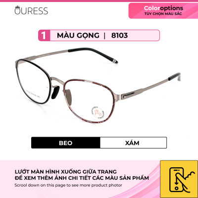 GỌNG KÍNH HỢP KIM SIÊU NHẸ HỢP THỜI TRANG – HÀNG CHÍNH HÃNG 8103