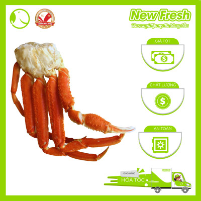 [GIAO NHANH HCM]  Chân Cua Tuyết Canada Size Lớn - Túi 1Kg (3-4 cụm chân)