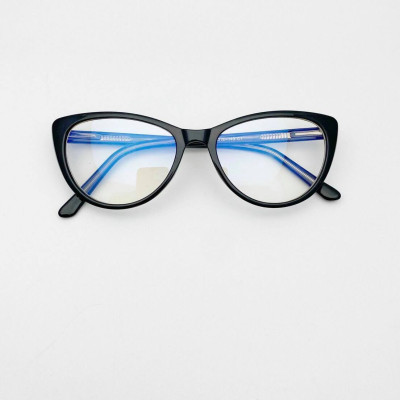 Kính Mắt mèo gọng cốt kim loại cao cấp tròng kính chống ánh sáng xanh UV + tặng tuavit Kính xinh mini