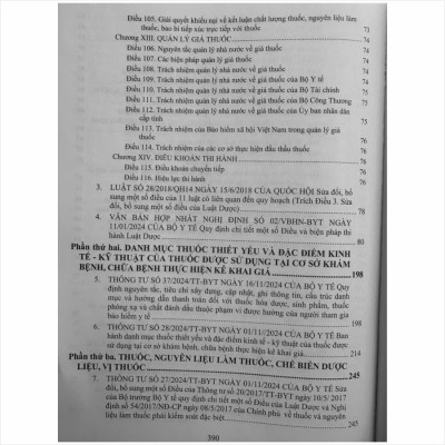 Sách Luật Dược sửa đổi, bổ sung và Các Quy Định Mới Nhất Dành Cho Ngành Dược, Dược Sĩ, Nhà Thuốc - V2507D