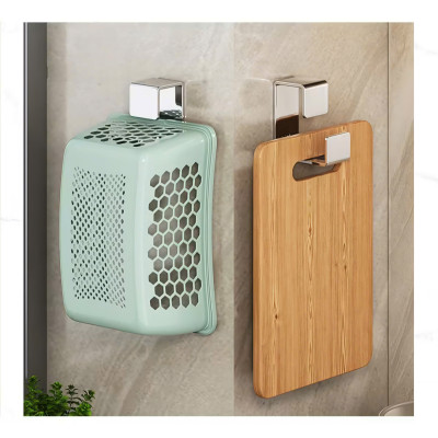 Móc Treo Chậu Inox 304 Gắn Tường Nhà Tắm, Treo Thau, Chậu Giặt, Móc Treo Đồ Đa Năng, Không Khoan Đục. Takyhome 2019