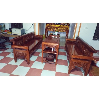 trường kỉ gỗ hương đá 217cm