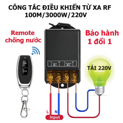 Công Tắc Điều Khiển Từ Xa 220V - 100M 30A: Loại Tốt, Công Suất Lớn, Xuyên Tường