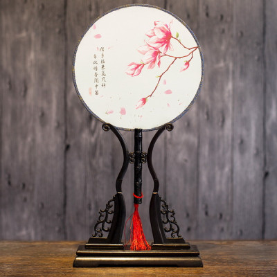 Quạt tròn cổ trang loại nhỏ, Quạt cổ trang Trung Hoa - Mẫu 9