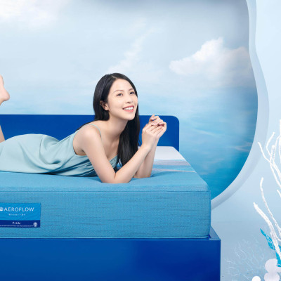 Nệm Foam cao cấp Aeroflow Pride phân tán và giải phóng áp lực, nâng đỡ chuyên sâu theo vùng