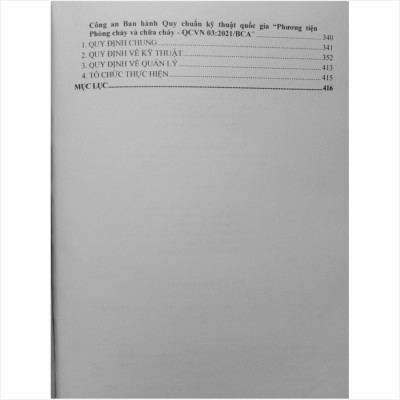 Sách Quy Chuẩn Kỹ Thuật Quốc Gia về An Toàn Cháy Cho Nhà và Công Trình (Thông tư số 09/2023/TT-BXD ngày 16 tháng 10 năm 2023 của Bộ Xây dựng Ban hành sửa đổi: 1:2023 QCVN 06:2022/BXD) - V2286T