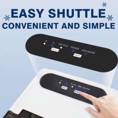 Máy làm đá viên siêu tốc, chỉ trong 6 phút Thương hiệu Nga cao cấp DSP KD8001, Công suất làm đá 90-165W, sản lượng 12kg/24h, Dung tích bình chứa 1,4 lit - HÀNG NHẬP KHẨU, BẢO HÀNH 12 THÁNG