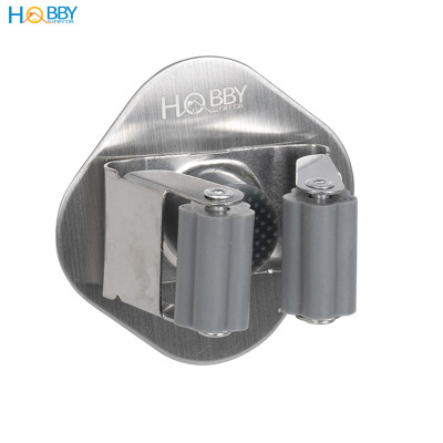 Combo 2 móc treo cán chổi dán tường inox 304 Hobby home decor CV3