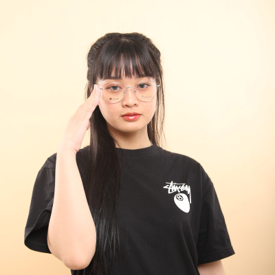 Gọng kính titanium 1092 thời trang nam nữ siêu nhẹ siêu bền OURESS