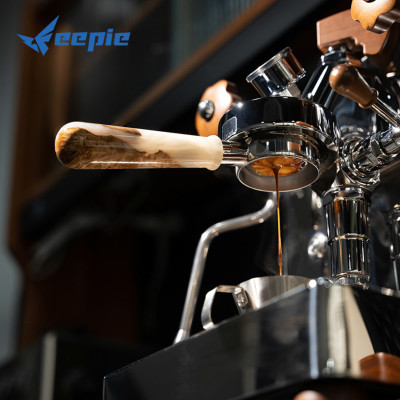 Tay cầm espresso không đáy kết hợp của gỗ và nhựa cây tư nhiên FEEPIE