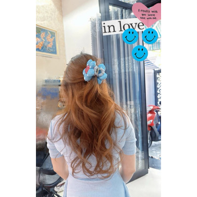 Kẹp càng cua Hình Bông Hoa tinh nghịch trẻ trung phá cách ấn tượng