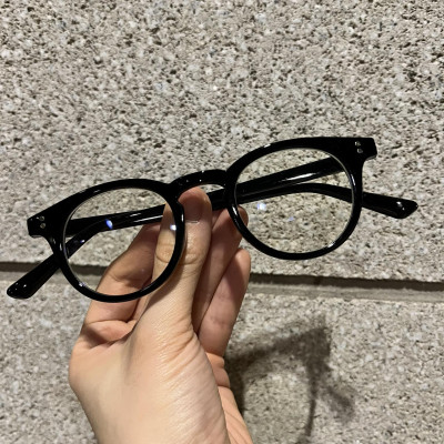 Kinh gọng Mắt tròn siêu nhỏ gọng nhựa có thể thay tròng cận