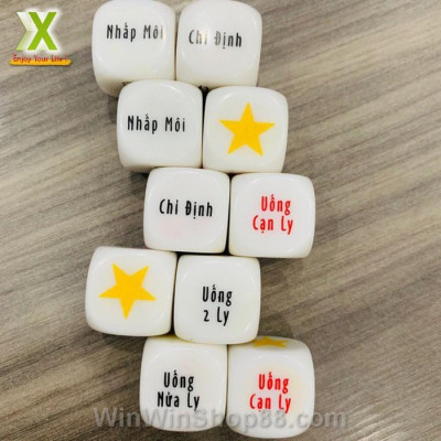 Xí ngầu uống bia tiếng Việt chơi ăn nhậu uống bia vui nhộn,1 viên xí ngầu ăn chơi uống bia cực kỳ vui nhộn- Winz.vn