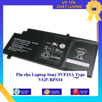 Pin cho Laptop Sony SVF15A Type VGP-BPS34 - Hàng Nhập Khẩu New Seal