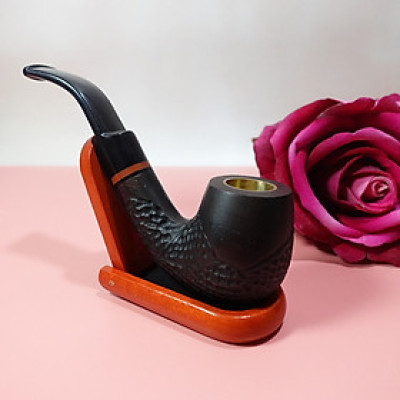 ( Tổng Hợp ) Tẩu gỗ mun khắc hoa văn và trơn cao cấp đủ loại - T0296