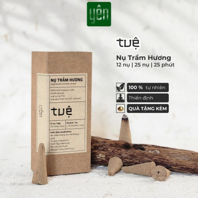 Nụ Trầm Hương Yên Loại Tuệ Sạch Tự Nhiên Ít Khói An Toàn Dùng Thiền Thờ Cúng Thư Giãn