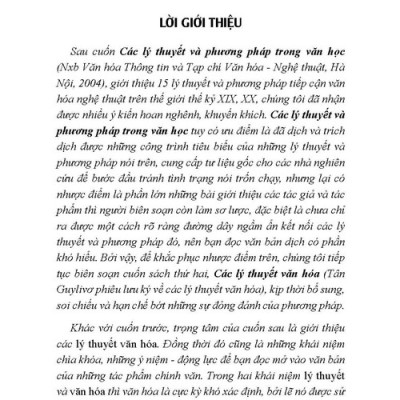 Các Lý Thuyết Văn Hóa (Tái bản)