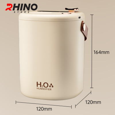 Máy phun sương tạo ẩm tinh dầu Rhino H808 1200ml, 2 lõi phun tích hợp đèn kèm quai treo - Hàng chính hãng