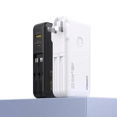 Sạc Dự Phòng Pisen Quick - High Power Box 22.5W 10000mAh - Màu Đen